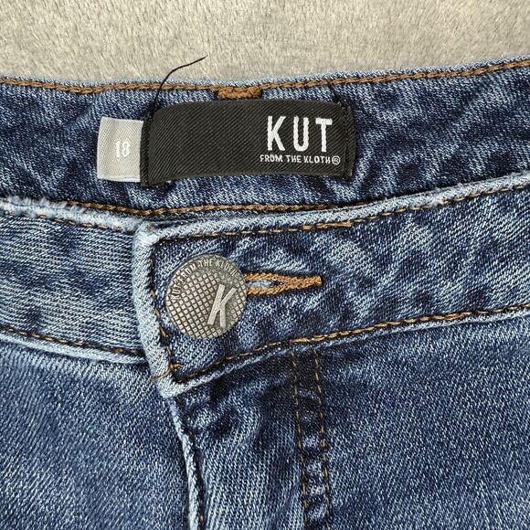 Kut From The Kloth High Rise Catherine Fab Ab Boyfriend Blue Jeans Women's 18 - Picture 8 of 12